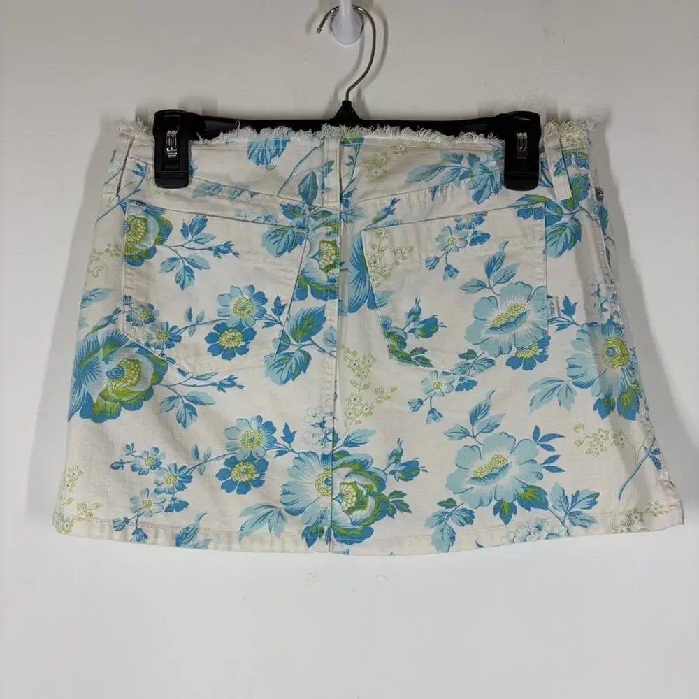 Vintage Abercrombie Y2K Mini Micro Jean Skirt Size 0